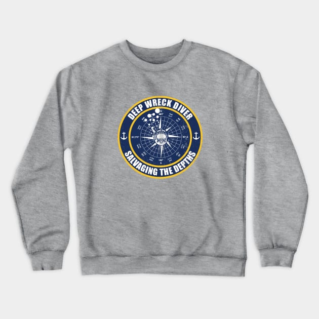 Deep Wreck Diver Crewneck Sweatshirt by TCP